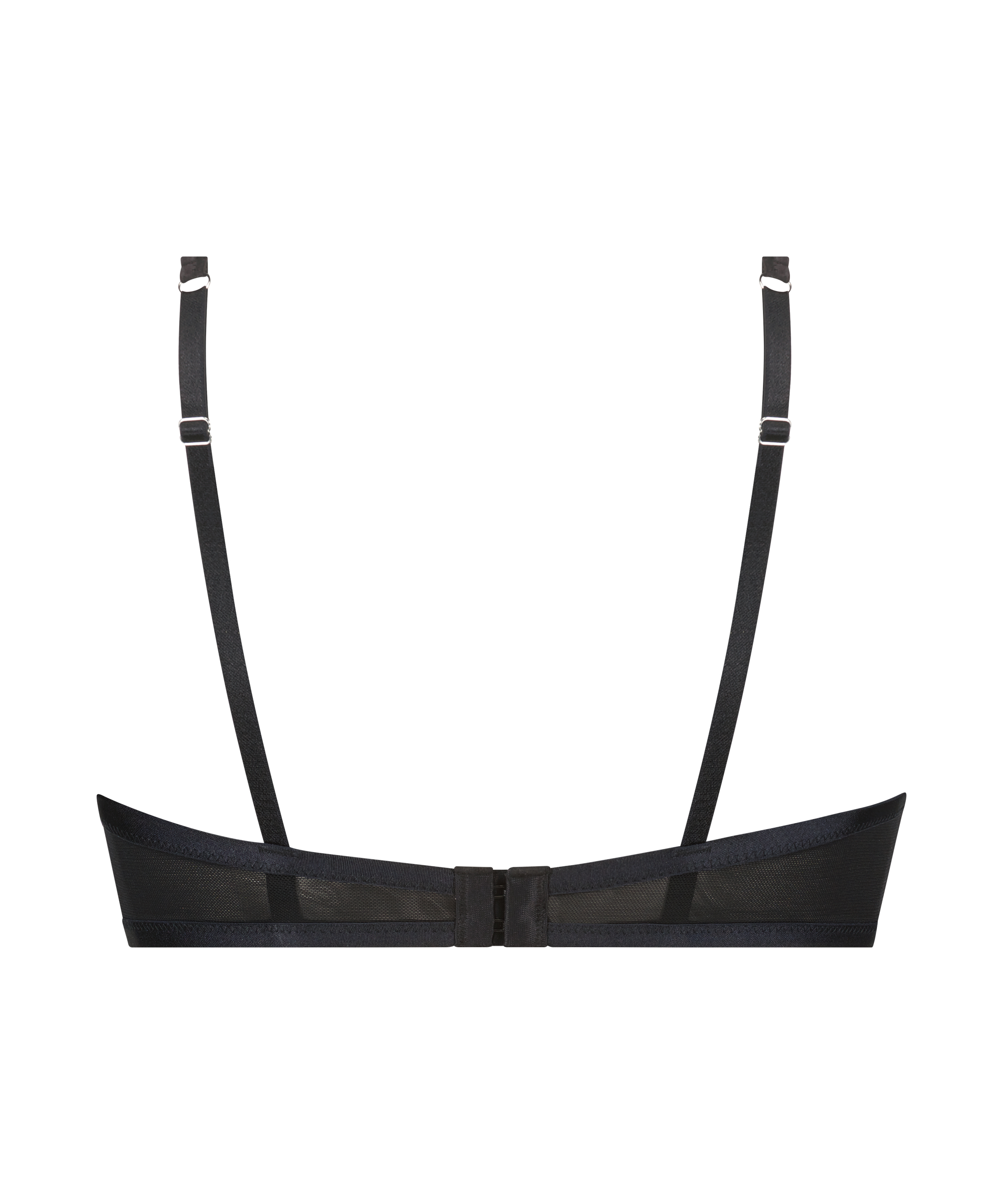 Usztywniony biustonosz maximizer z fiszbinami Elissa, Czarny, main