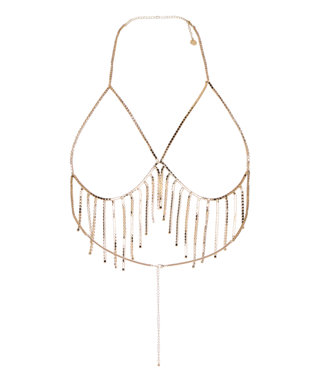 Biżuteria Bralette z Kryształkami, Ż&oacute;łty