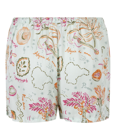 Satynowe szorty, Zielony