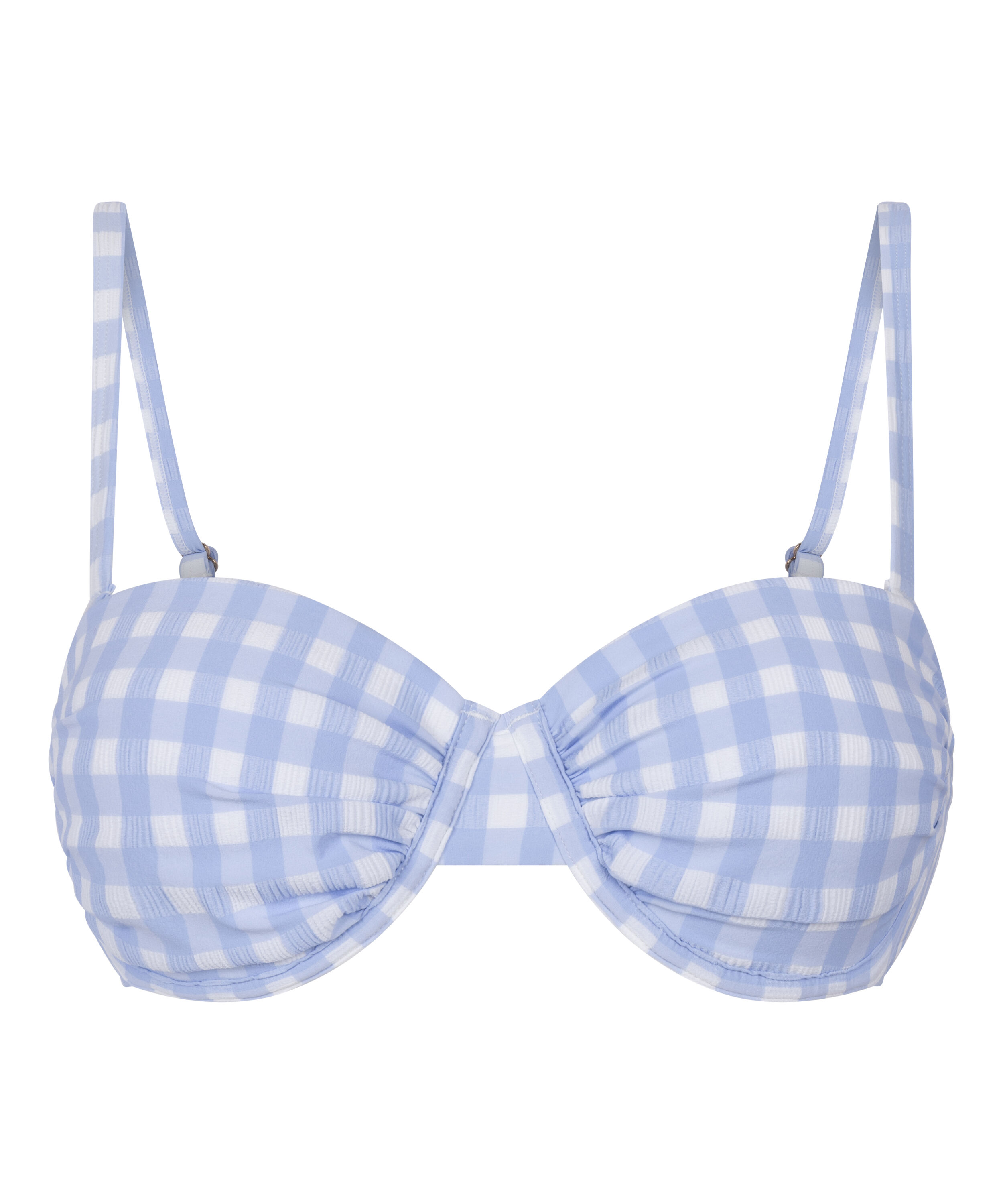 Usztywniany Biustonosz Bikini z Fiszbinami Amalfi, Niebieski