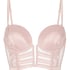Biustonosz typu longline z fiszbinami i wyści&oacute;łką Rosa, R&oacute;żowy
