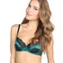 Non-padded underwired bra Loulou, Zielony