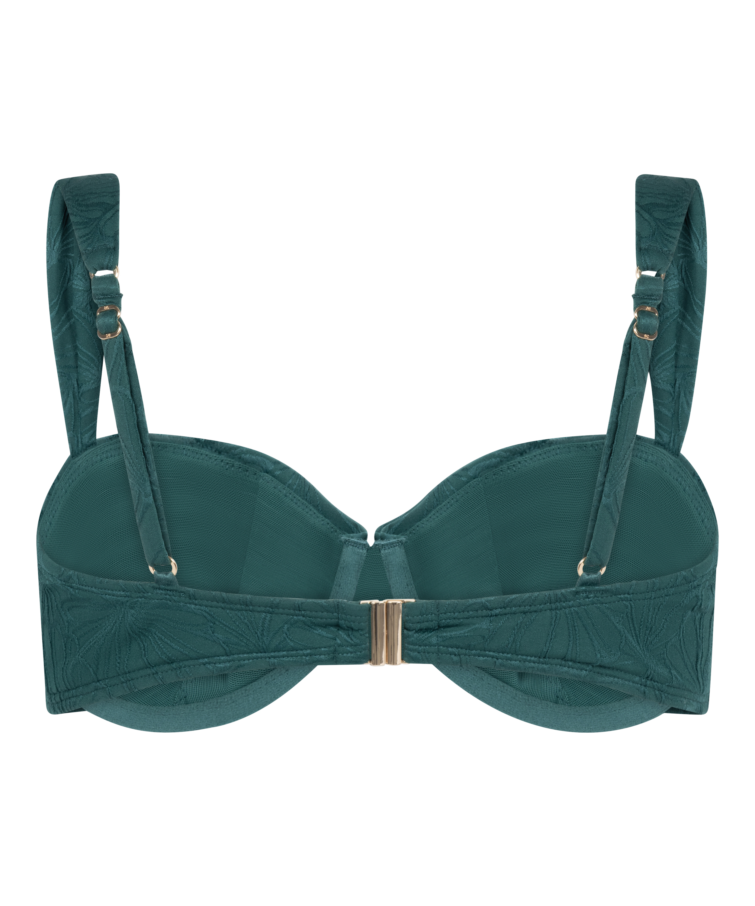 G&oacute;ra Bikini Azua z Fiszbinami Bez Wkładek, Zielony, main