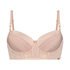Biustonosz usztywniany z fiszbinami Nicole, R&oacute;żowy
