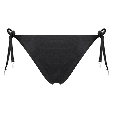 Cannes Brazilian bikini bottoms Vivian Hoorn, Czarny