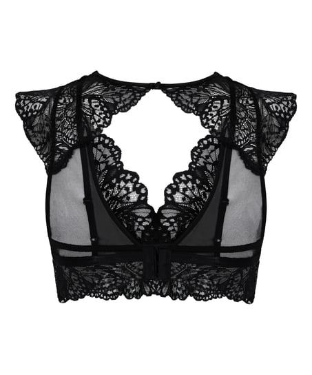 Biustonosz bralette Posie, Czarny