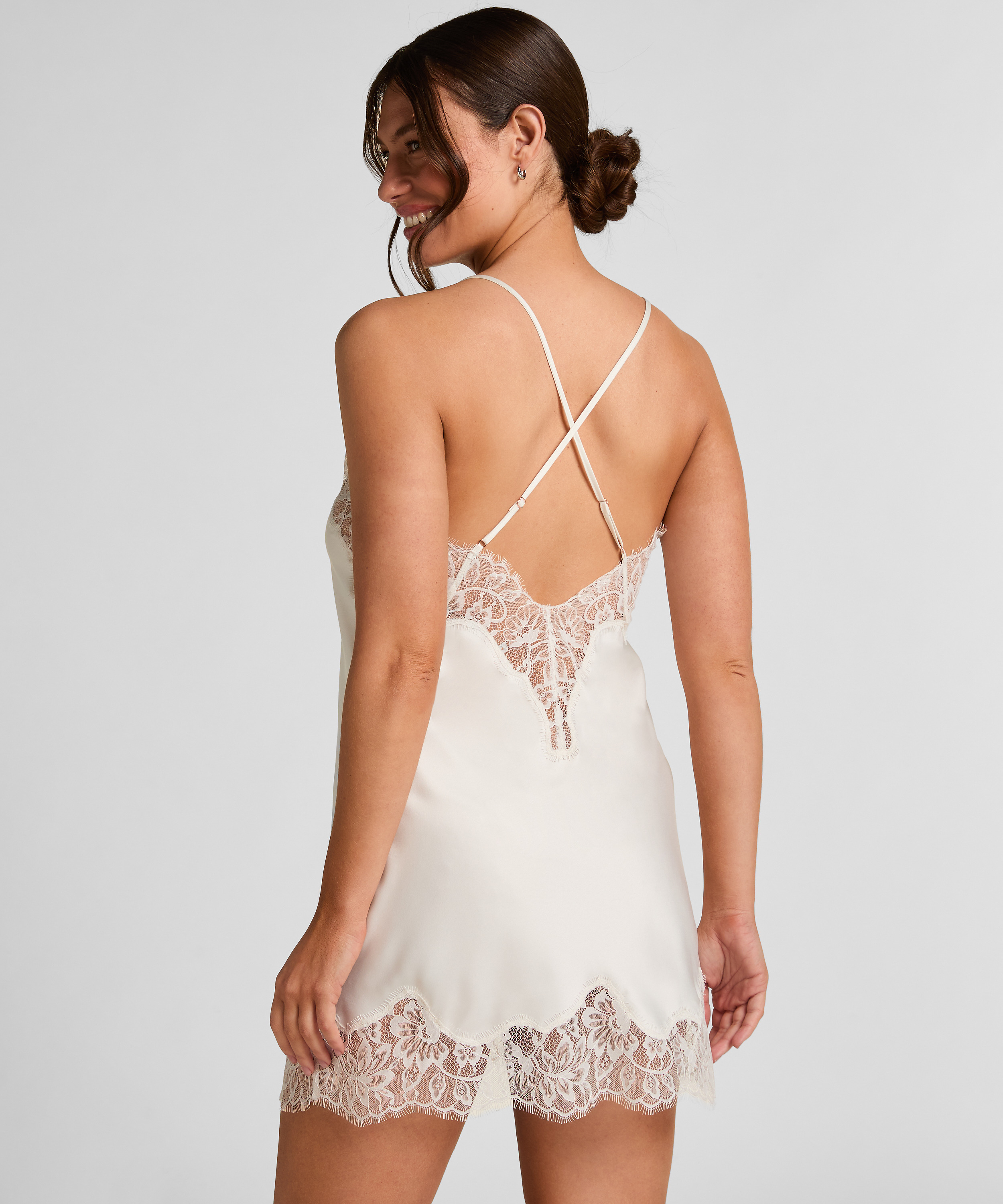 Koszulka nocna Valerie, Biały, main