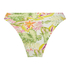 Majtki Bikini Wysoko Krojona Tropics, Biały