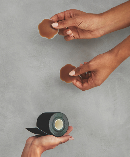 Silikonowe nakładki na sutki, Brązowy