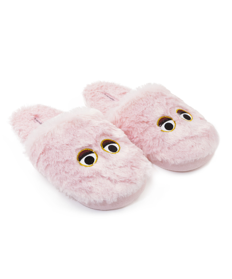 Face Slippers, Różowy