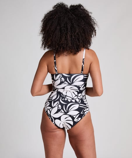 Str&oacute;j kąpielowy Mauritius typu bandeau, Czarny