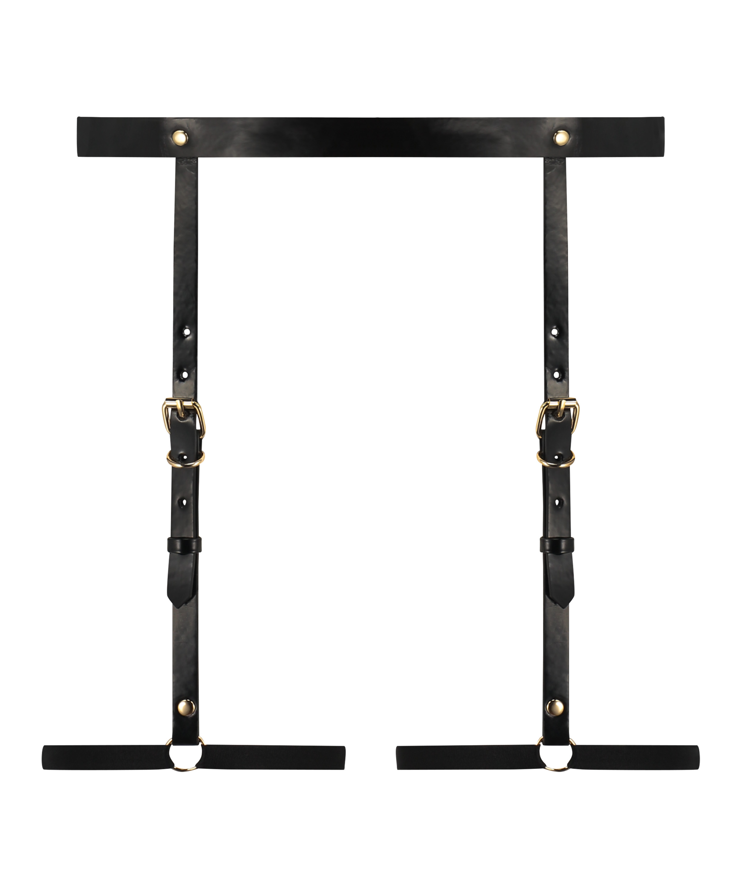 Private Pas do pończoch ze sztucznej skóry, Czarny, main