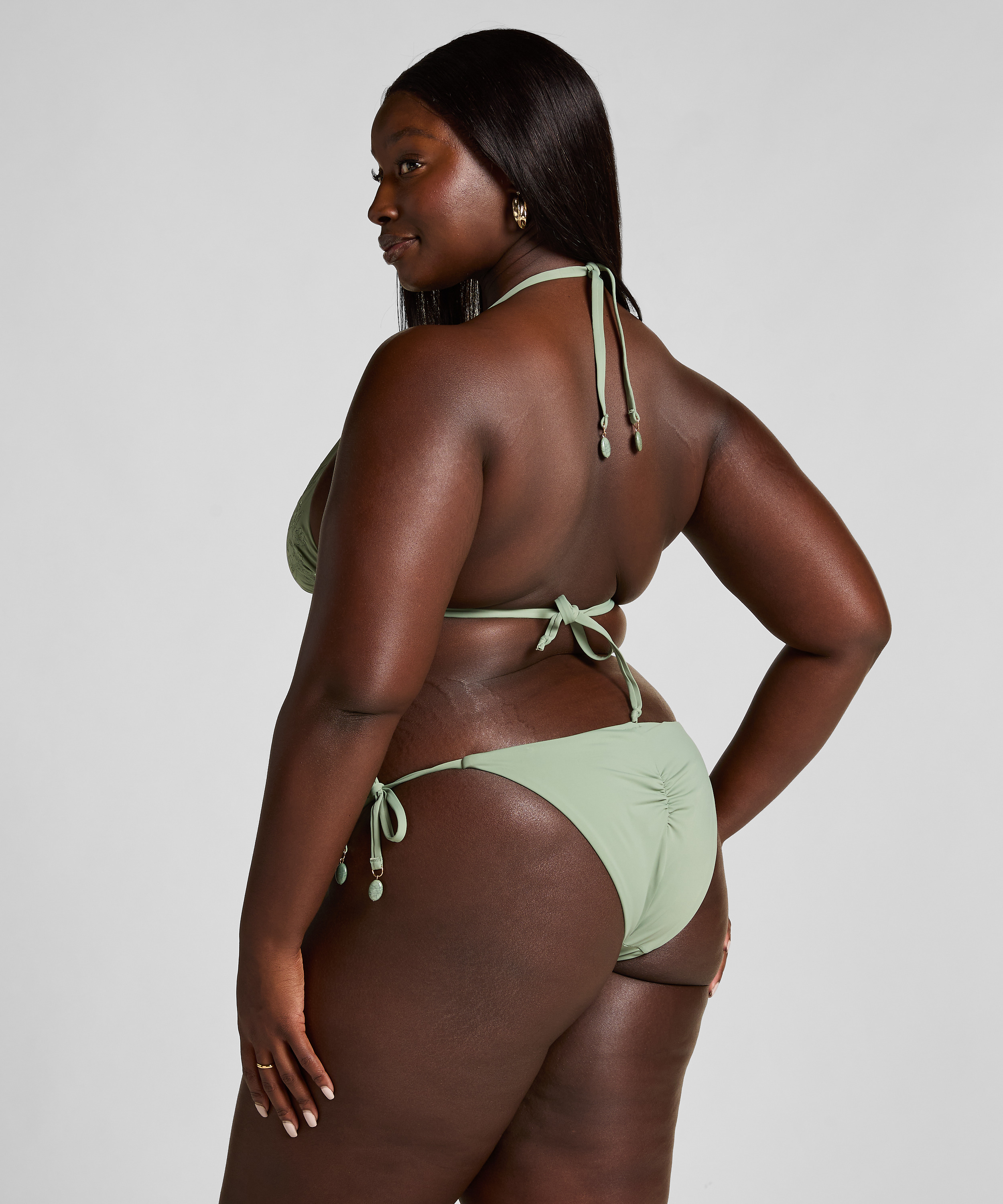 G&oacute;ra od bikini Giselle w kształcie tr&oacute;jkąta, Zielony, main