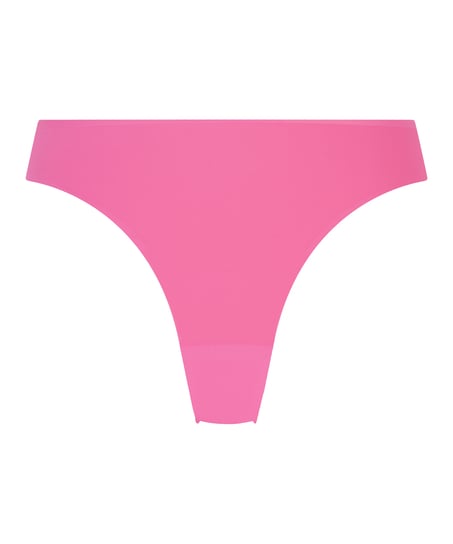 Niewidoczne pod ubraniem stringi z koronkowym tyłem, R&oacute;żowy