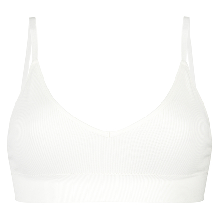 Seamless bralette, Biały