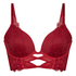Biustonosz Push-Up Longline Marianna, Czerwony