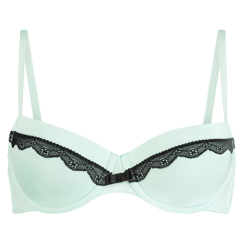 Lucie padded underwired bra, Zielony, main