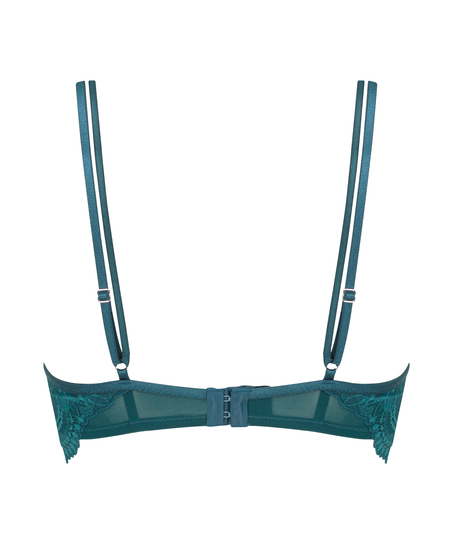 Nieusztywniany biustonosz Raquel Longline, Niebieski