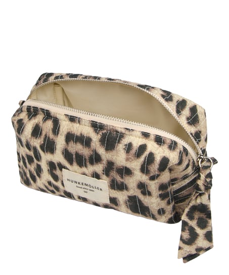Kosmetyczka Mała Leopard, Beżowy