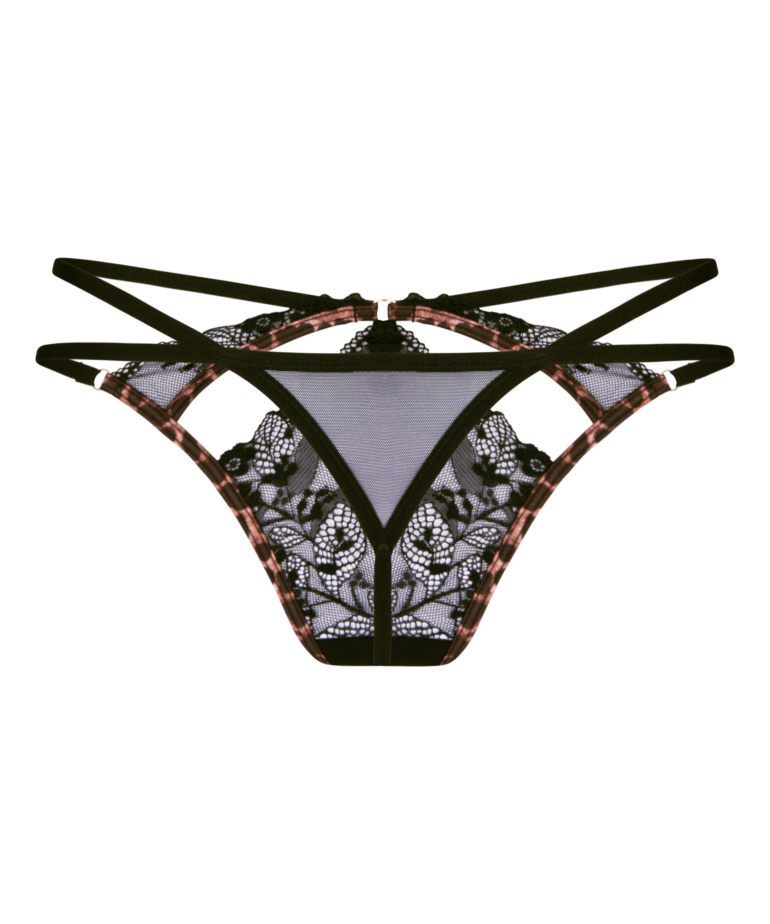 Stringi Highleg Tasha, Czarny, main