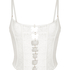 Biustonosz Bustier Kristina, Biały