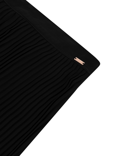 Spodnie plisowane, Czarny