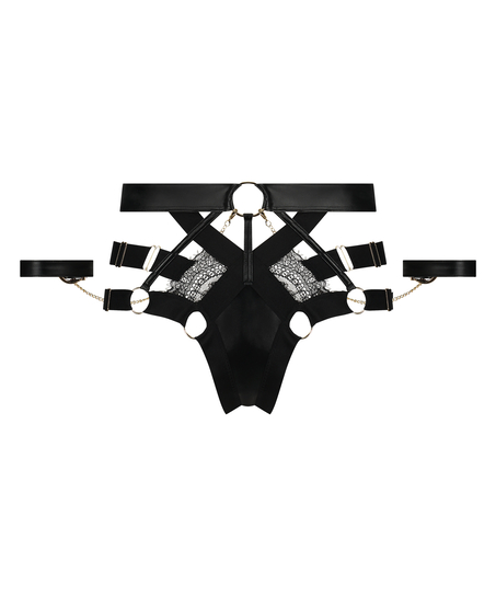 Brazyliany z wysokim wycięciem Faye, Czarny