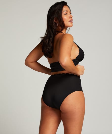 Majtki Bikini Rio Scallop, Czarny