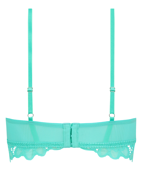 Usztywniany biustonosz bez fiszbin Longline Shiloh, Zielony