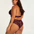 Brazyliany z wysokim wycięciem Curvy Heira, Fioletowy