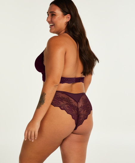 Brazyliany z wysokim wycięciem Curvy Heira, Fioletowy