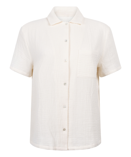 Muślinowa narzutka, Biały