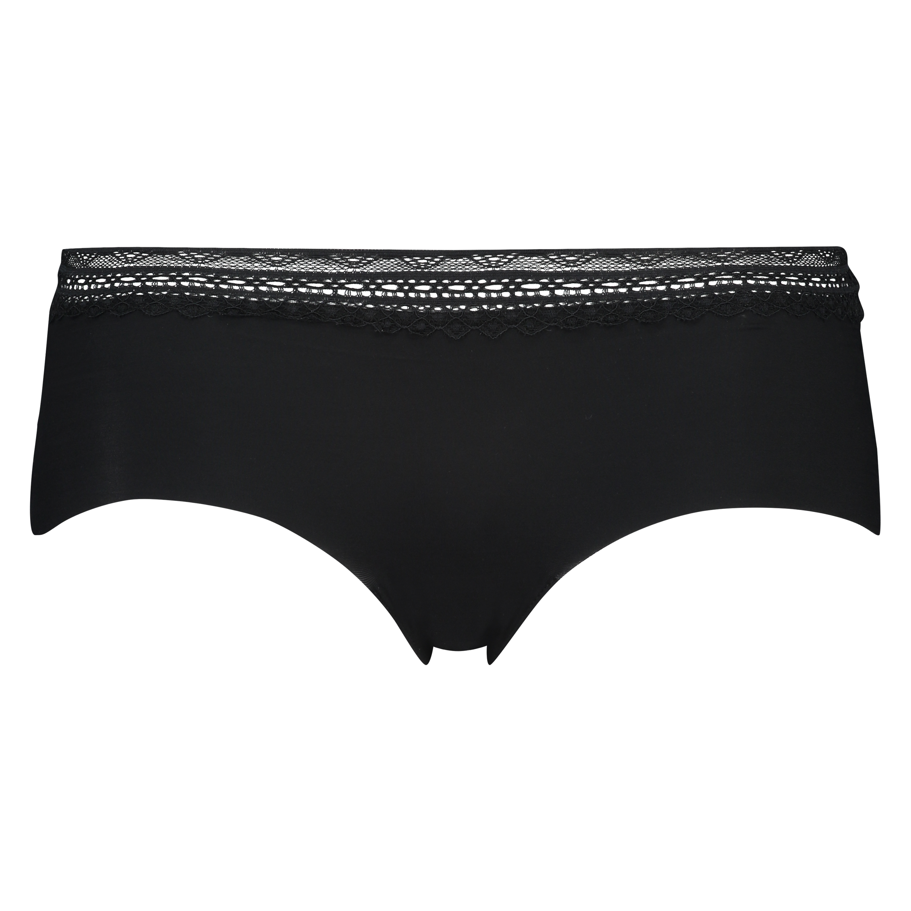 Invisible shorts lace waistband, Czarny, main
