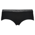 Invisible shorts lace waistband, Czarny