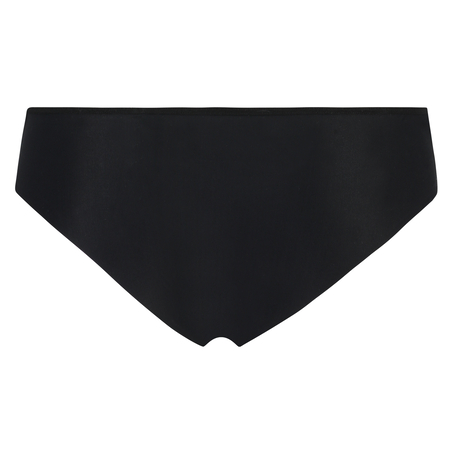 Niewidoczne pod ubraniem brazyliany z paskami i siateczką, Czarny