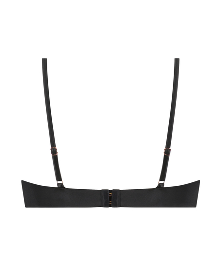 Nieusztywniany biustonosz z fiszbinami Inga, Czarny