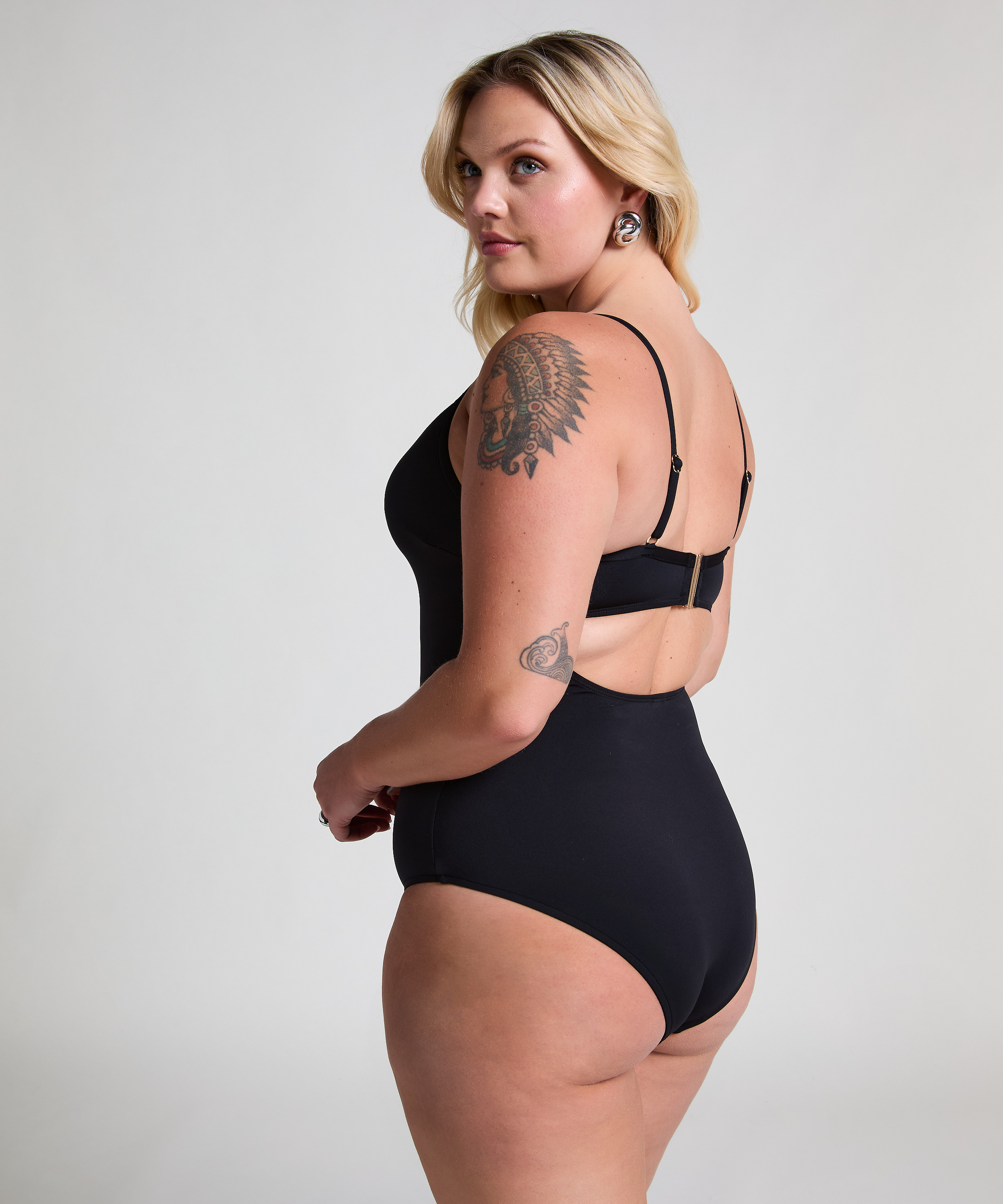 Str&oacute;j kąpielowy Neoprene, Czarny, main