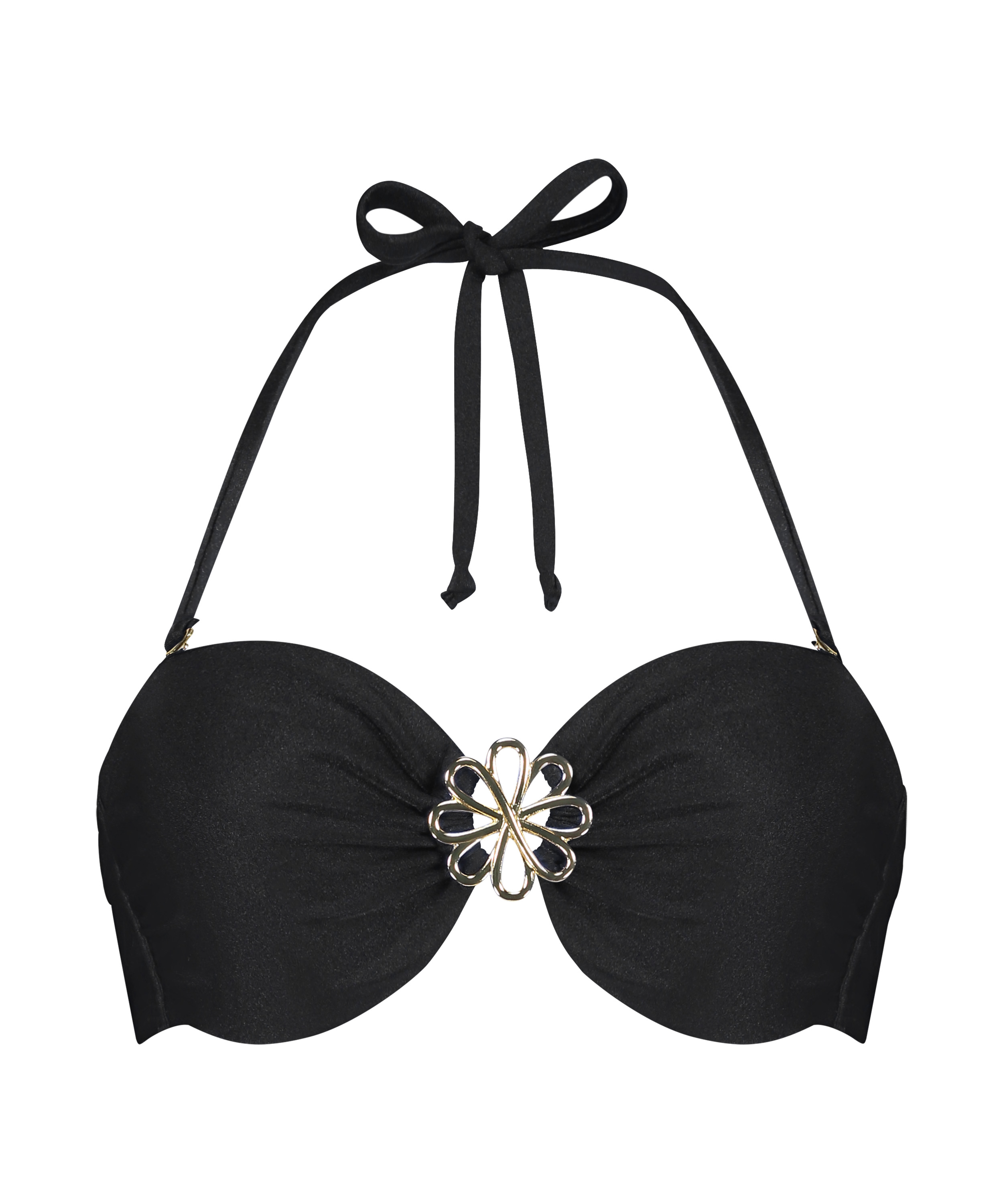 G&oacute;ra od bikini typu bandeau Yucatan, Czarny, main