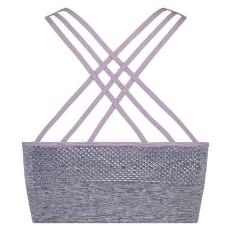 HKMX Highneck Ombre Level 2 Sports Bra, Niebieski