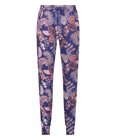 Spodnie piżamowe z dżerseju Petite, Niebieski