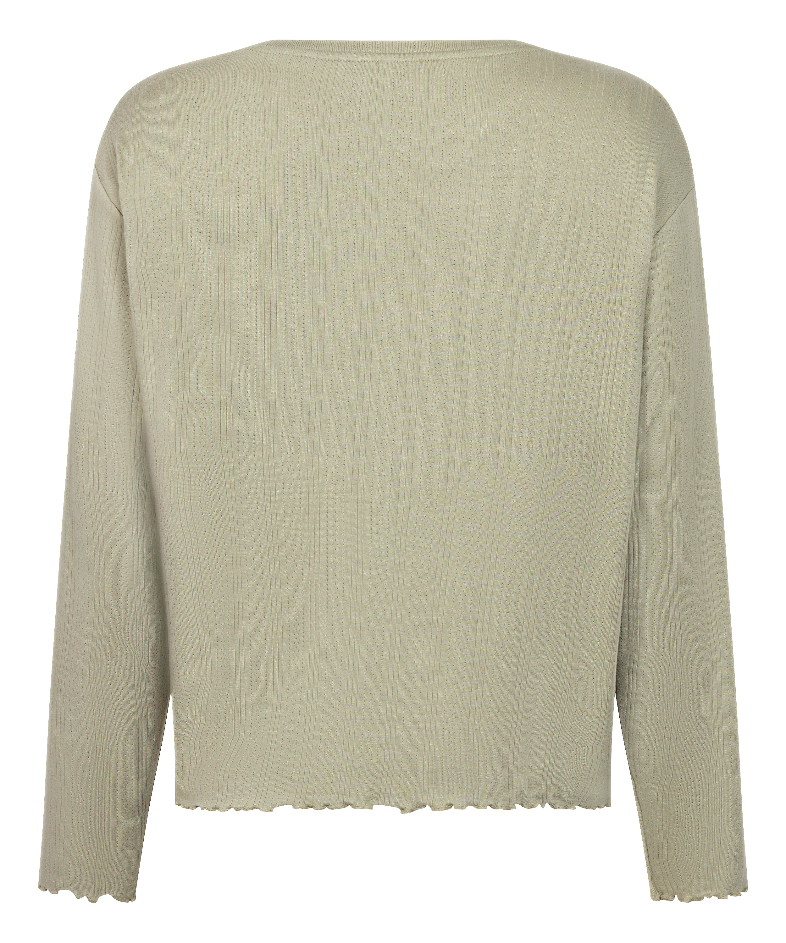 Piżama Top Loose Pointelle, Zielony, main