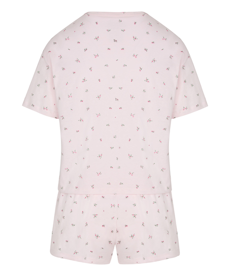 Zestaw piżamowy z bawełny, R&oacute;żowy