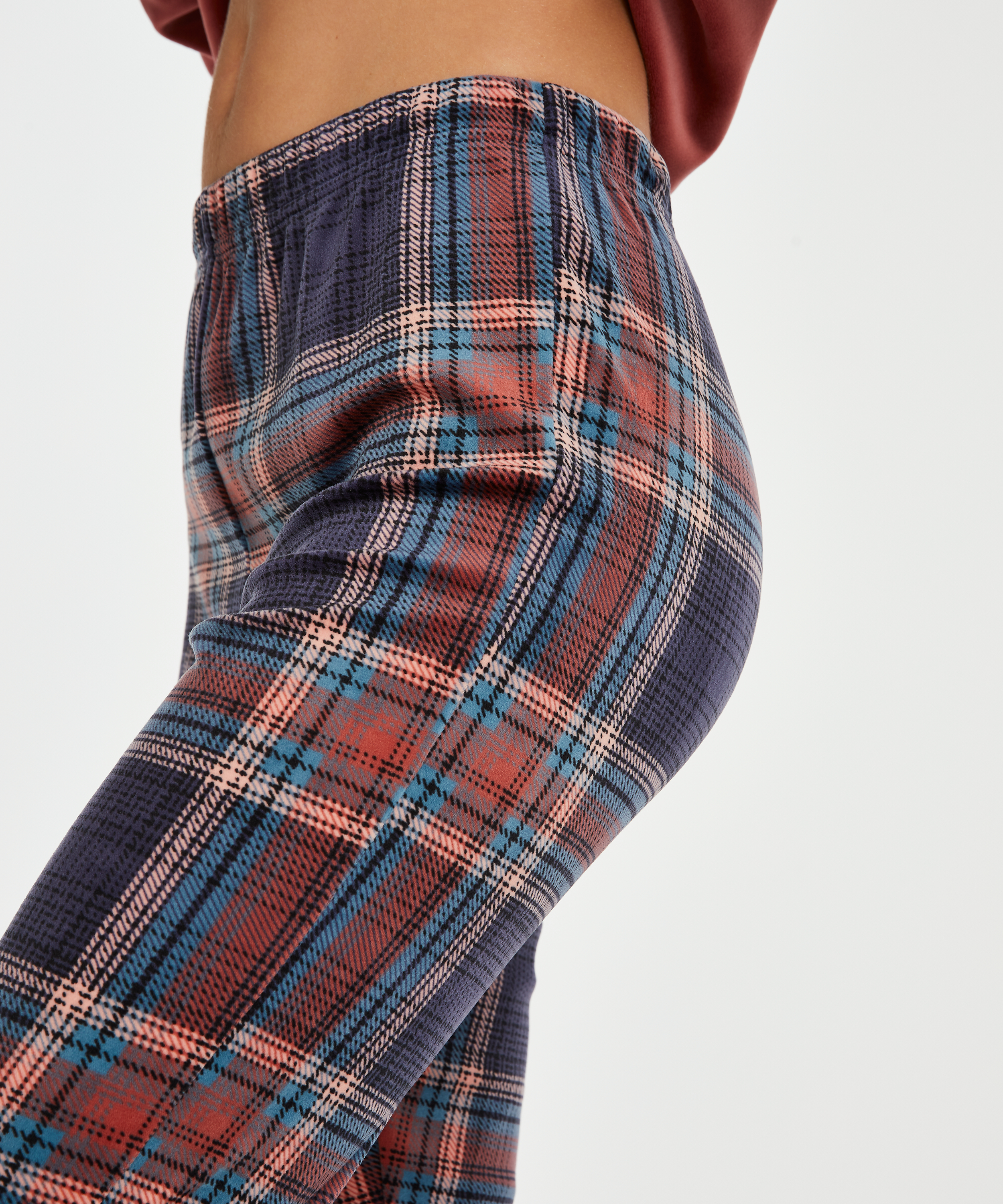 Velvet leggings, Niebieski, main