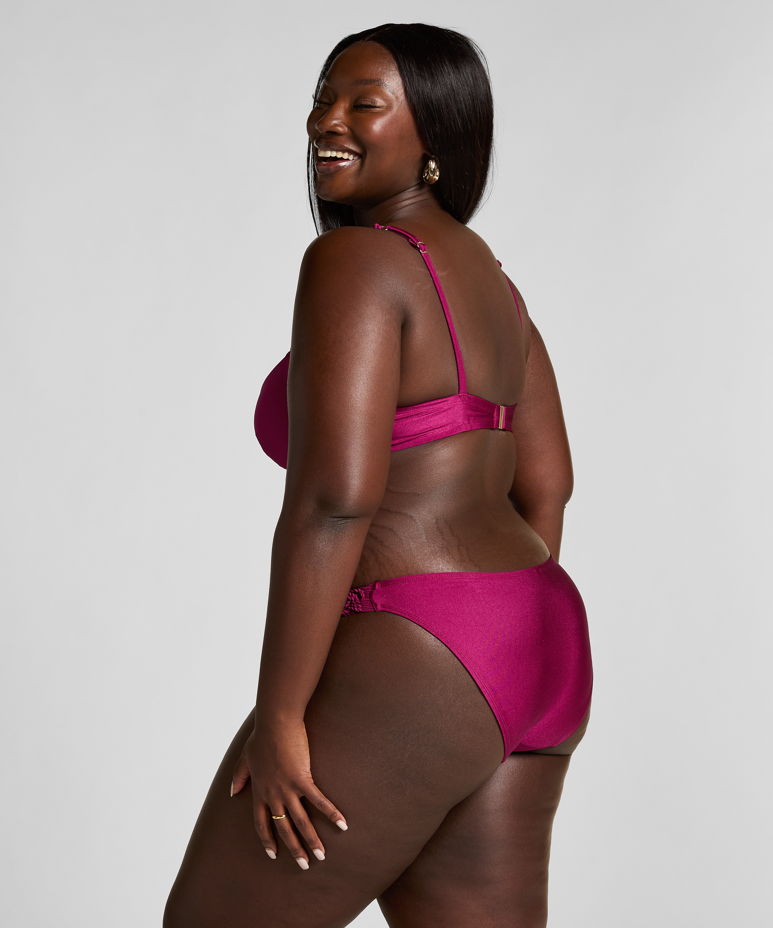 Usztywniany top bikini z fiszbinami Marrakech, Czerwony, main