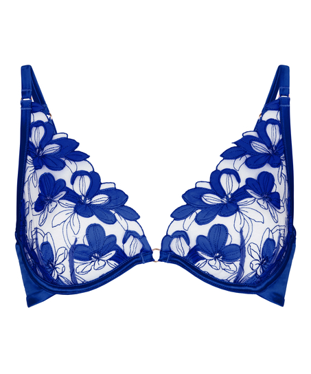 Stringi High Waisted Highleg Beatrice, Niebieski