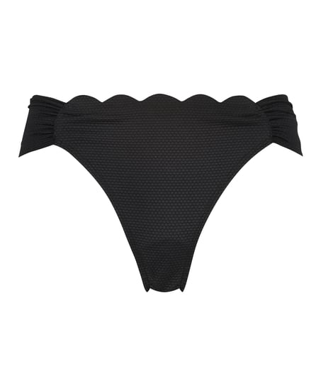Majtki Bikini Rio Scallop, Czarny