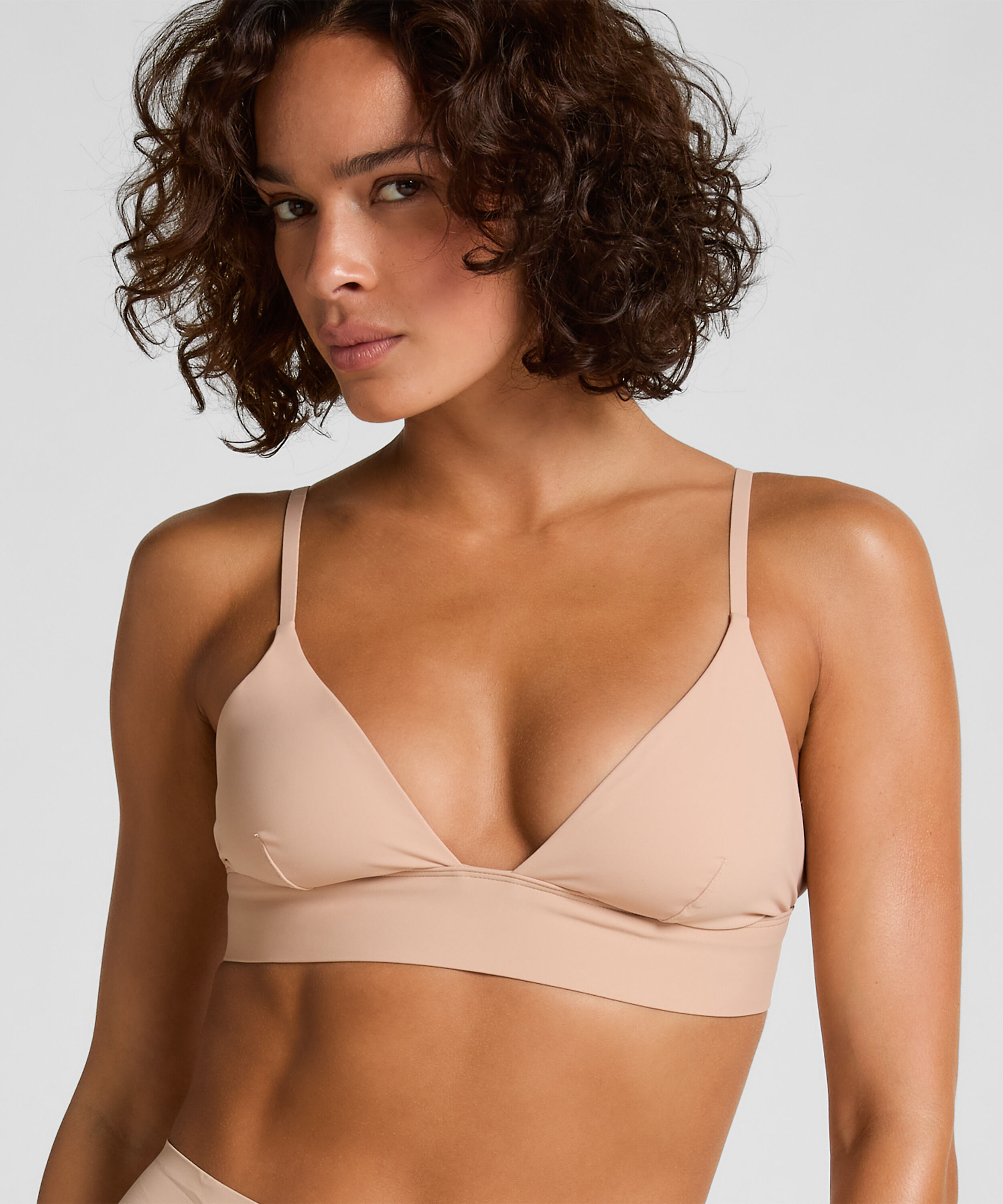 Tr&oacute;jkąt Bralette Smooth, Beżowy