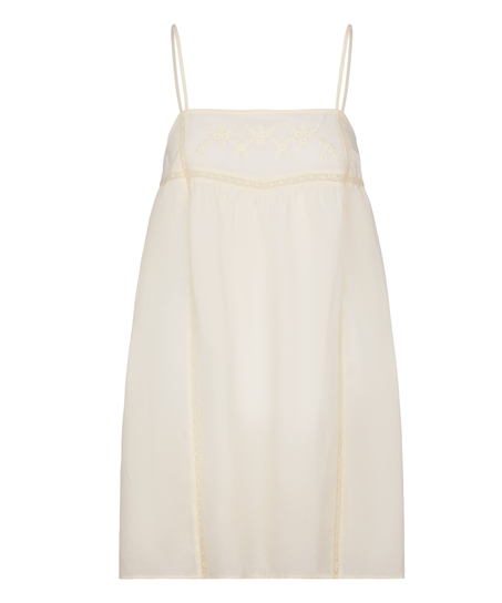 Slipdress Embroidery, Biały