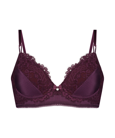 Lotte Padded Longline Underwired Bra, Fioletowy