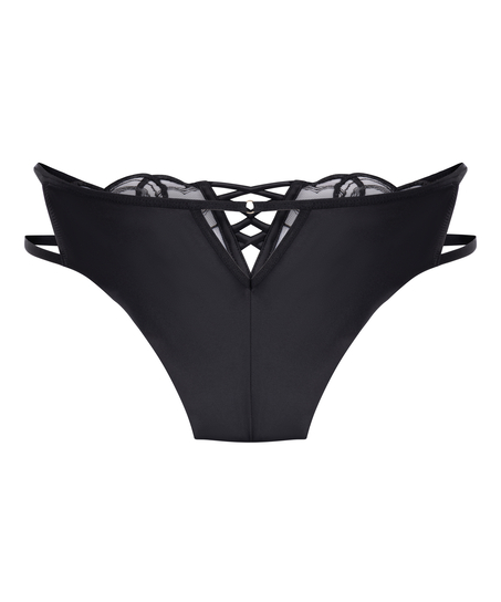 Wysoko wycięte brazyliany Olivia, Czarny